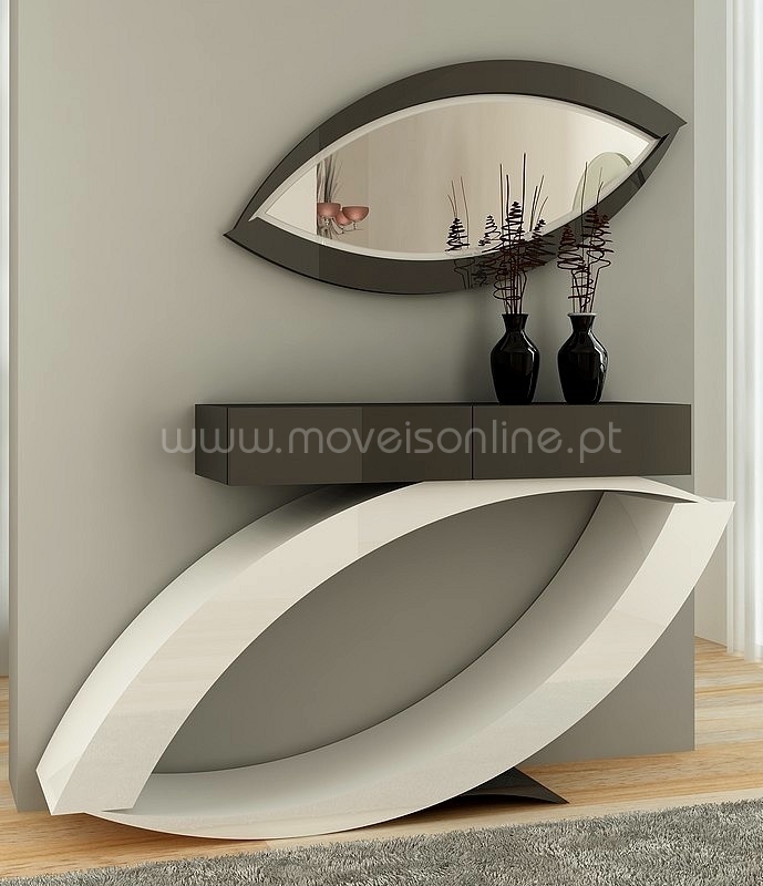 Consola com Espelho Olhares